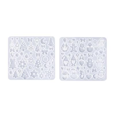 Sturdy Silicone Holiday Earring Mould for Crafting Reusable Christmas Themed Jewelry With Resin Materials