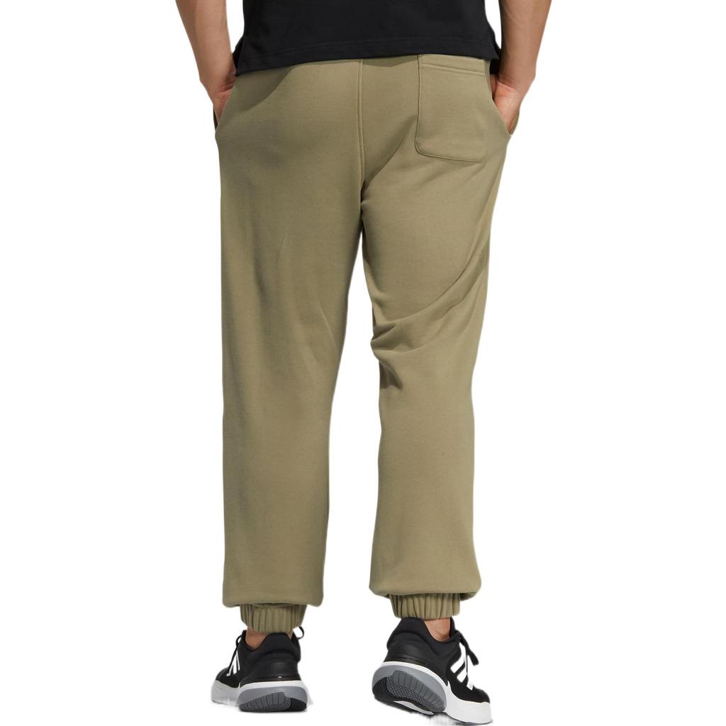 Adidas Knitted Sweatpants Men's Green Moderate Straight Fit Pants HZ7055