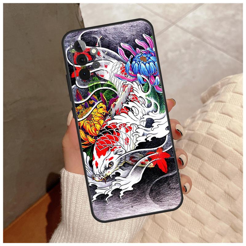 Japanese Koi For Samsung Galaxy A36 A56 A16 A26 A06 A52 A53 A33 A13 A34 A54 A14 A15 A35 A55 A22 A32 Case