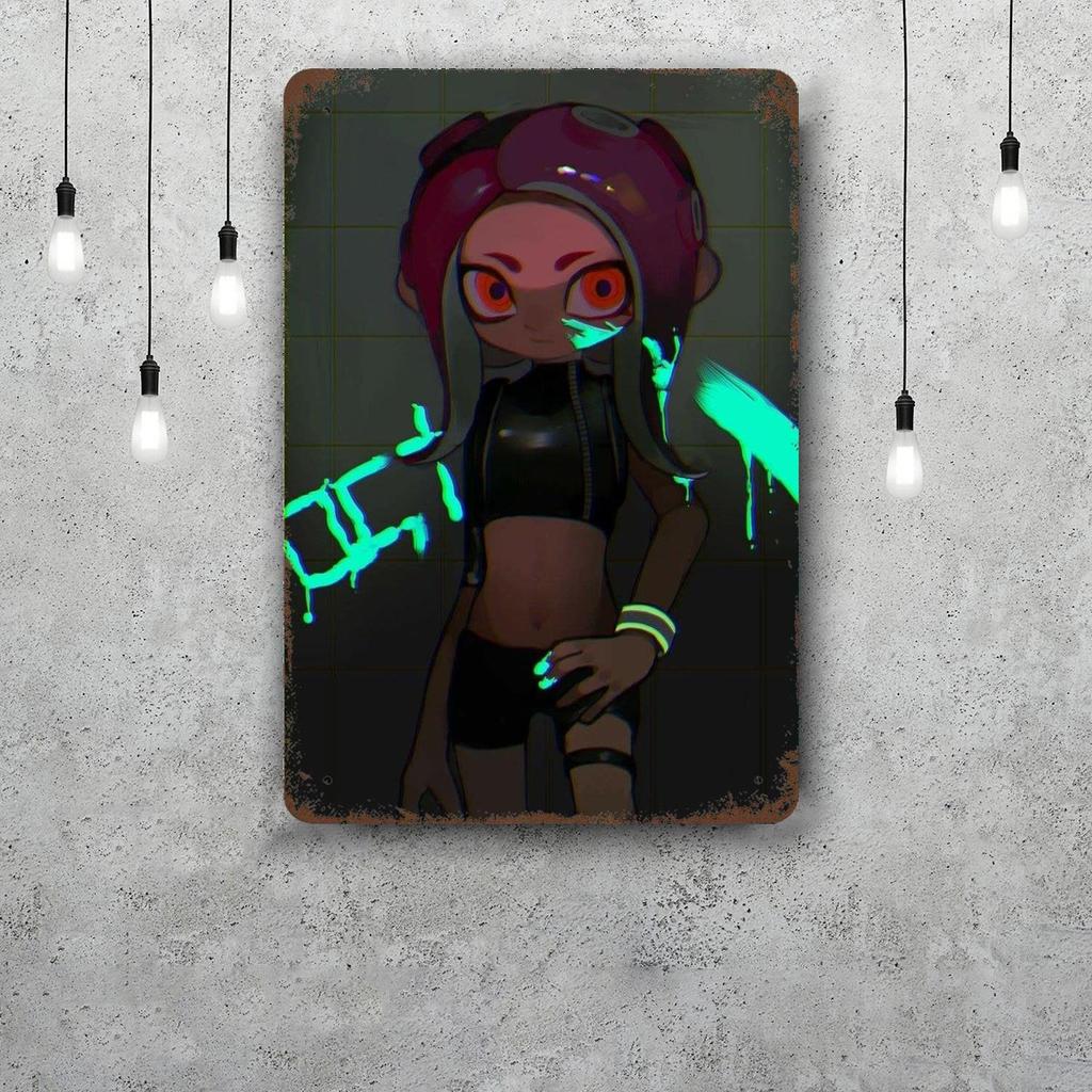 octo expansion video games Vintage Metal Tin Signs Posters Decor Retro Metal Plaque Wall Art Decor for Garage Bar