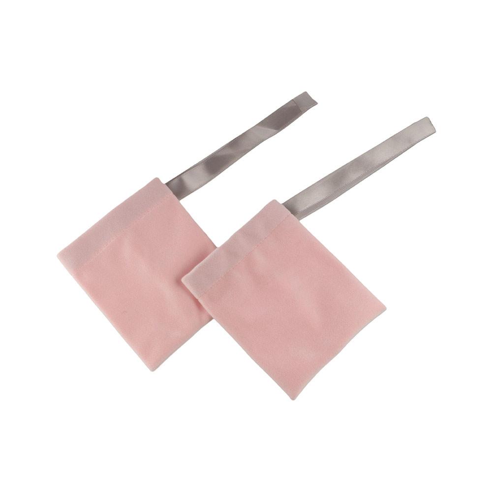 Wedding Bow Necklace Pouches Drawstring Gift Packaging Velvet Pouch Jewelry Bags Packaging Bags