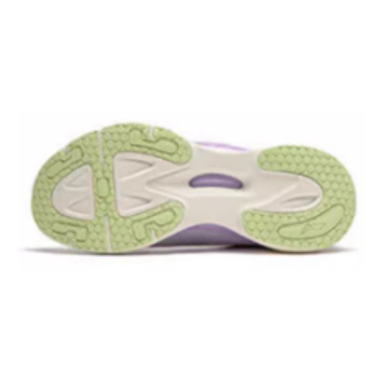 Li Ning Kids Cloud Comfortable Versatile Shock Absorbing Breathable Low Top Running Shoes Kids Running Shoes Purple White YKFU020-2