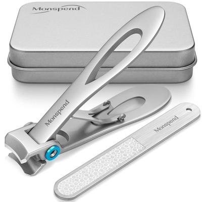 Monspend Nail Extra Large Toenail Clippers Premium Stainless Extra Large 17mm Blade Sharpness Hard Thick Foot Gift for and Storage Case Included