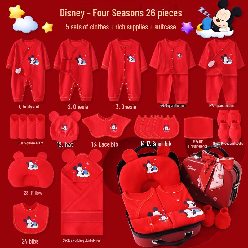 Disney Baby Unisex Cotton Clothing Gift Set