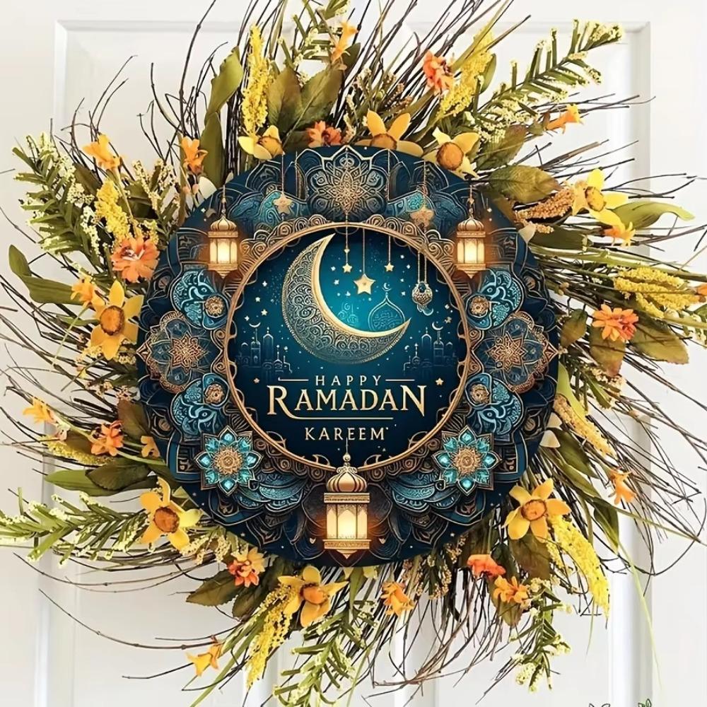 1PC Ramadan Kareem Car Hanging Ornament, Islamic Moon Design,  Housewarming Gift, Versatile Festive Decoration for Christmas