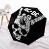 1pc ACDC Band Automatic Opening/Closing Umbrella with Convenient Three-Fold Design, 8 Iron Ribs - for Outdoor Daily Use, Travel
