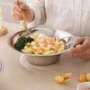 304 Stainless Steel Fruit Plate Rust-Proof Serving Dishes Premium Salad Bowl  Hotel Use