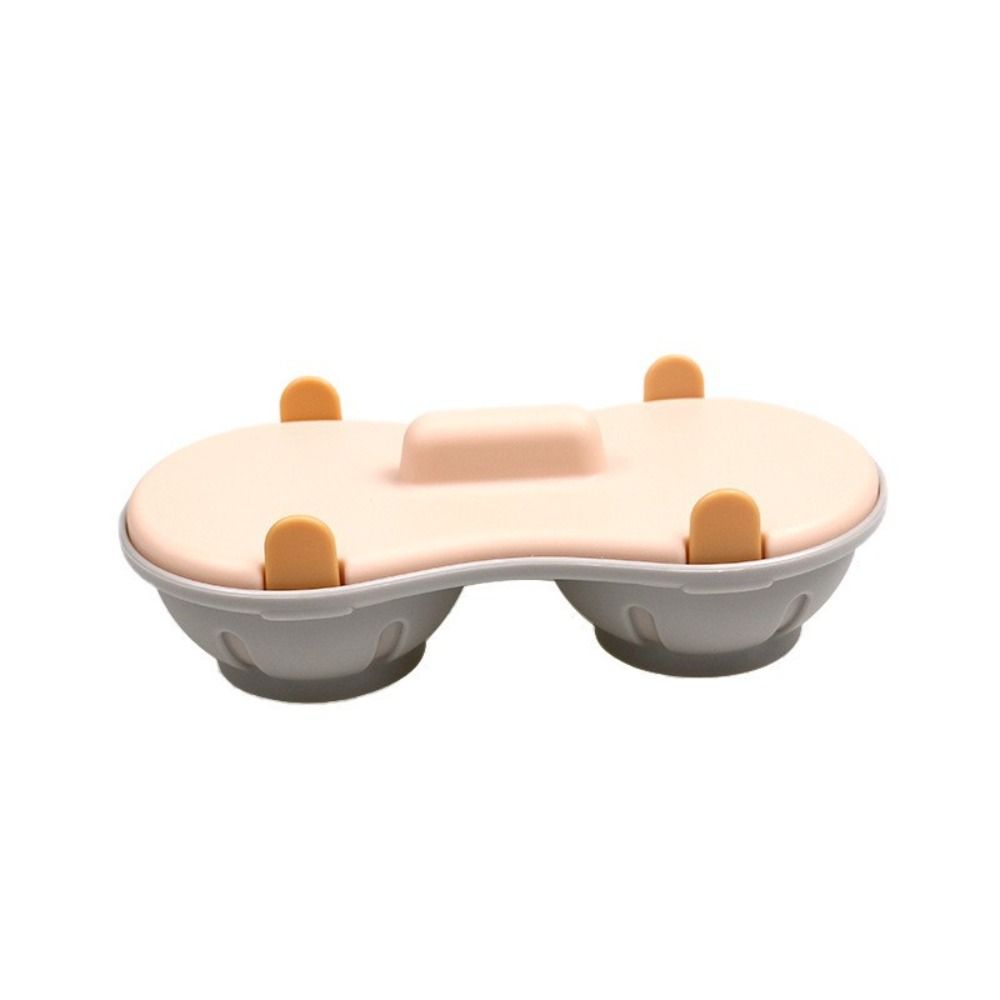 Double Cavity Egg Cooking Gadget Blue Orange Poached Egg Cup Practical Egg Poacher Breakfast