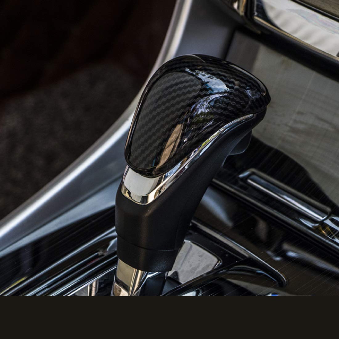 

ruihe Carbon Fiber Color Interior Gear Shift Knob Decorator Cover For Honda Accord 2013 2014 2015 2016 2017 standard
