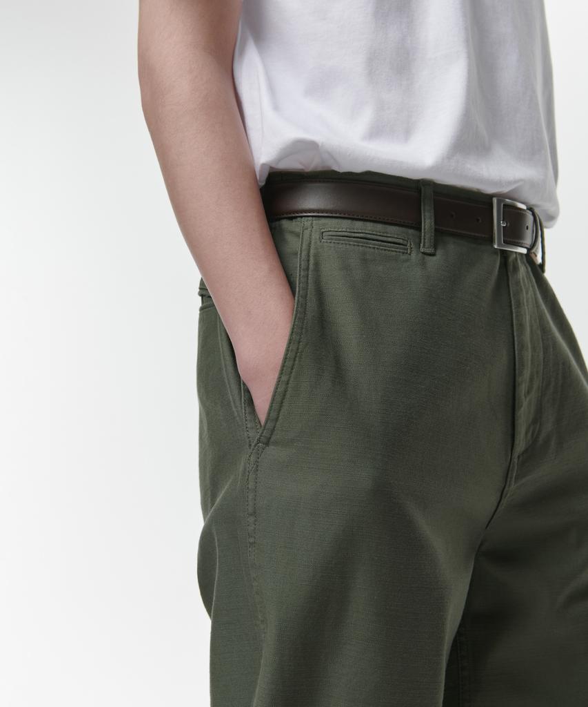 MUSINSA STANDARD Back Satin Officer Pants [Khaki]