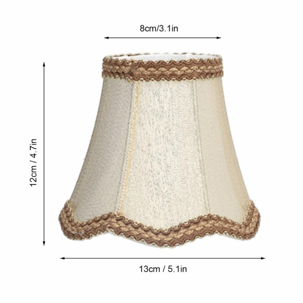 3 Stück Moderner Stofflampenschirm Clip-On-Design 12 cm Höhe Kronleuchterlampenschirme Kleine Lampenschirme Tischlampe