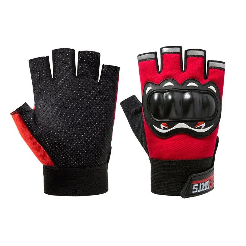 Men Half Finger Gloves Slip Rresistant Wear-resistant Racing Off-road Shatterproof Breathable Motorcycle Bicycle Tactical Glove