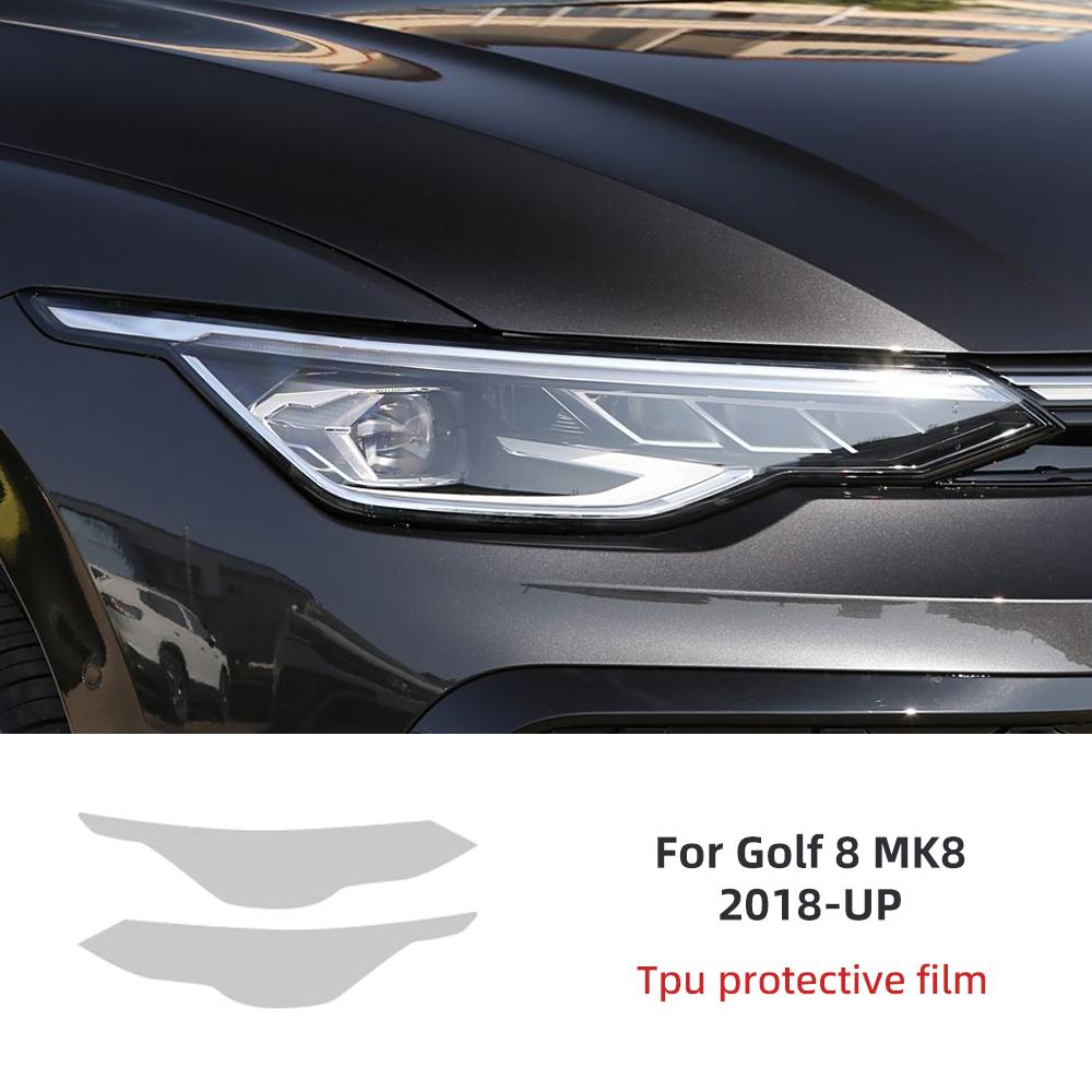 TPU Interior Sticker for Volkswagen Golf 8 MK8 R Line GTI 2018-2025 Transparent
