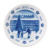 [Official Import] Royal Copenhagen Blue Collectible Mini Plaque, Mini Year Plate 2025 Edition "CHRISTMAS IN COPENHAGEN", Diameter Approx. 8cm, 1074927