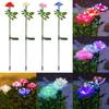 Solar-LED Farbwechselnde Rosenblütenlampe für die Außengarten Dekoration