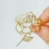 Rounded-cut Rose Brooch - High-end and Luxurious Clothing Accessory for Waist Cincher, Pin, Corsage