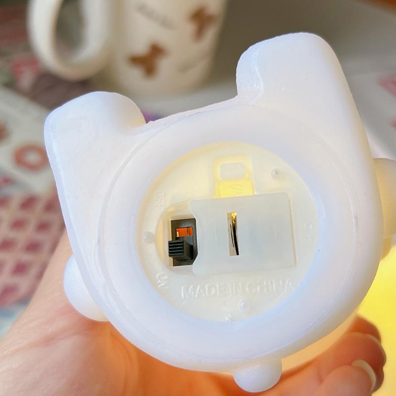 Cartoon Night Light Led Cute Decoration Lamps Moon Bear Dinosaur Girl Kids Children Toys Gifts For Bedroom Bedside Room Lights