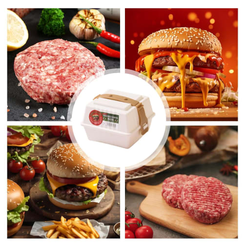 All-in-one lunch box, takeout container, hamburger box, slim lunch box, meal prep, airtight, easy to clean, dishwasher safe, large capacity, for eleme