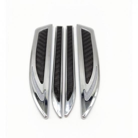 Fenders Car Decoration Accessories Dagger Emblem Body Trim Stiker Carbon Fiber