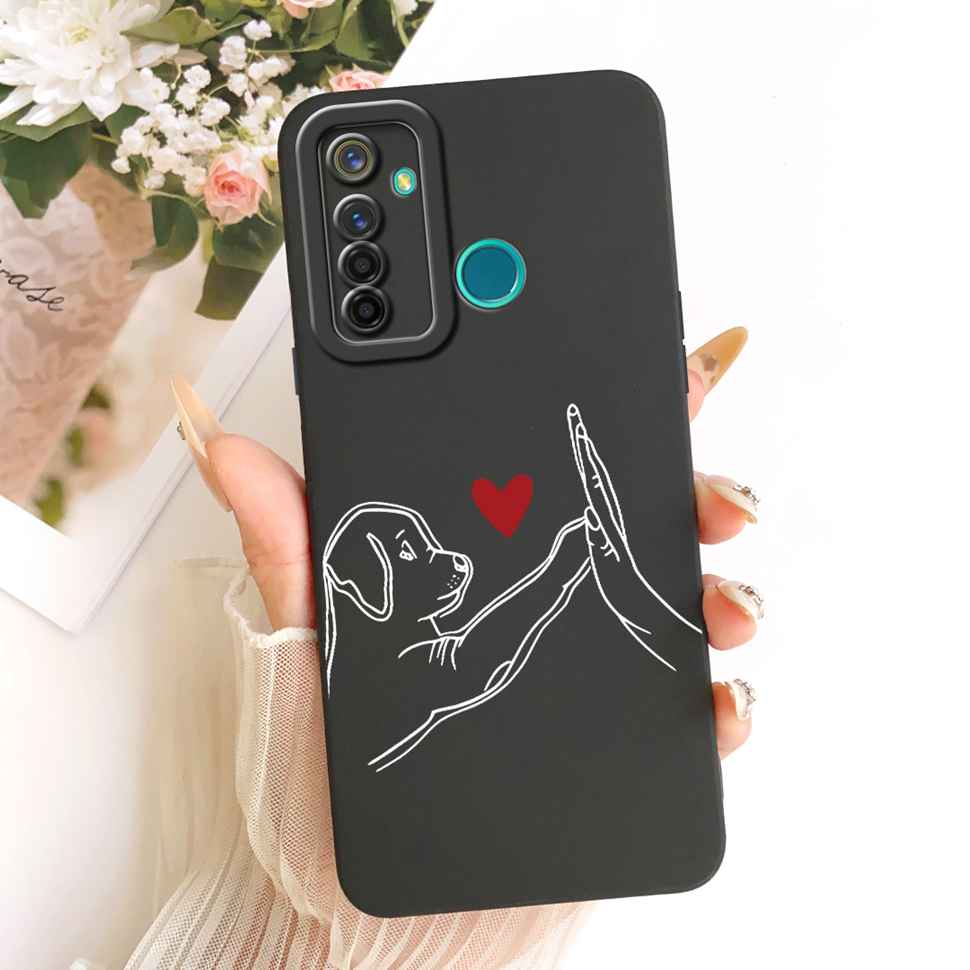 Shockproof Case For Realme 5 Pro Casing Popular Cute Rabbit Soft Matte Cover Realme5 Pro 5Pro RMX1971 RMX1973 Phone Case