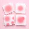 Korean Peach Sticky Notes: Non-Adhesive Creative Notepad, Tearable, Portable, Gradient Color Heart Design