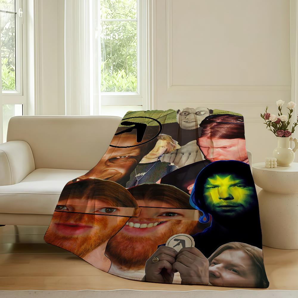 

British singer Aphex Twin Blanket For Sofa Office Bed Plane Travel Sleep Read Relax Camping Soft And Warm 30x40in