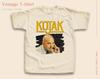 SALDI Maglietta Kojak Vintage Colore Naturale Maglietta da Uomo Stampa Digitale DTG TAGLIE L
