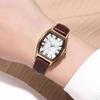 Women Retro PU Leather Strap Watches Qualities Ladies Alloy Wristwatches Korean Fashion Brand Fashionable Brown Relogio Feminino