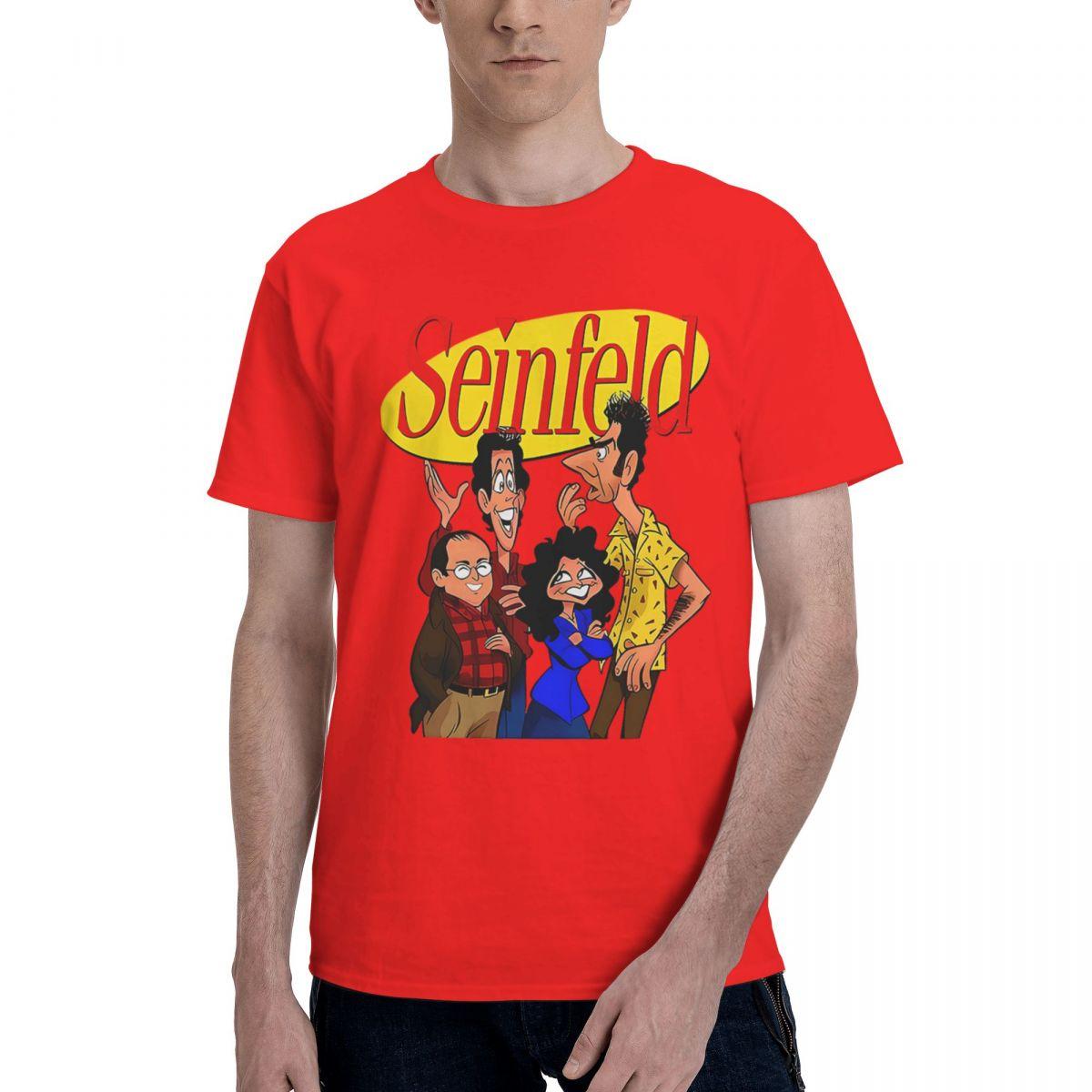 

SEINFELD КАРИКАТУРА 100% Хлопок Повседневная Дышащая Удобная Тоторо Мужские Футболки Мужская Рубашка S