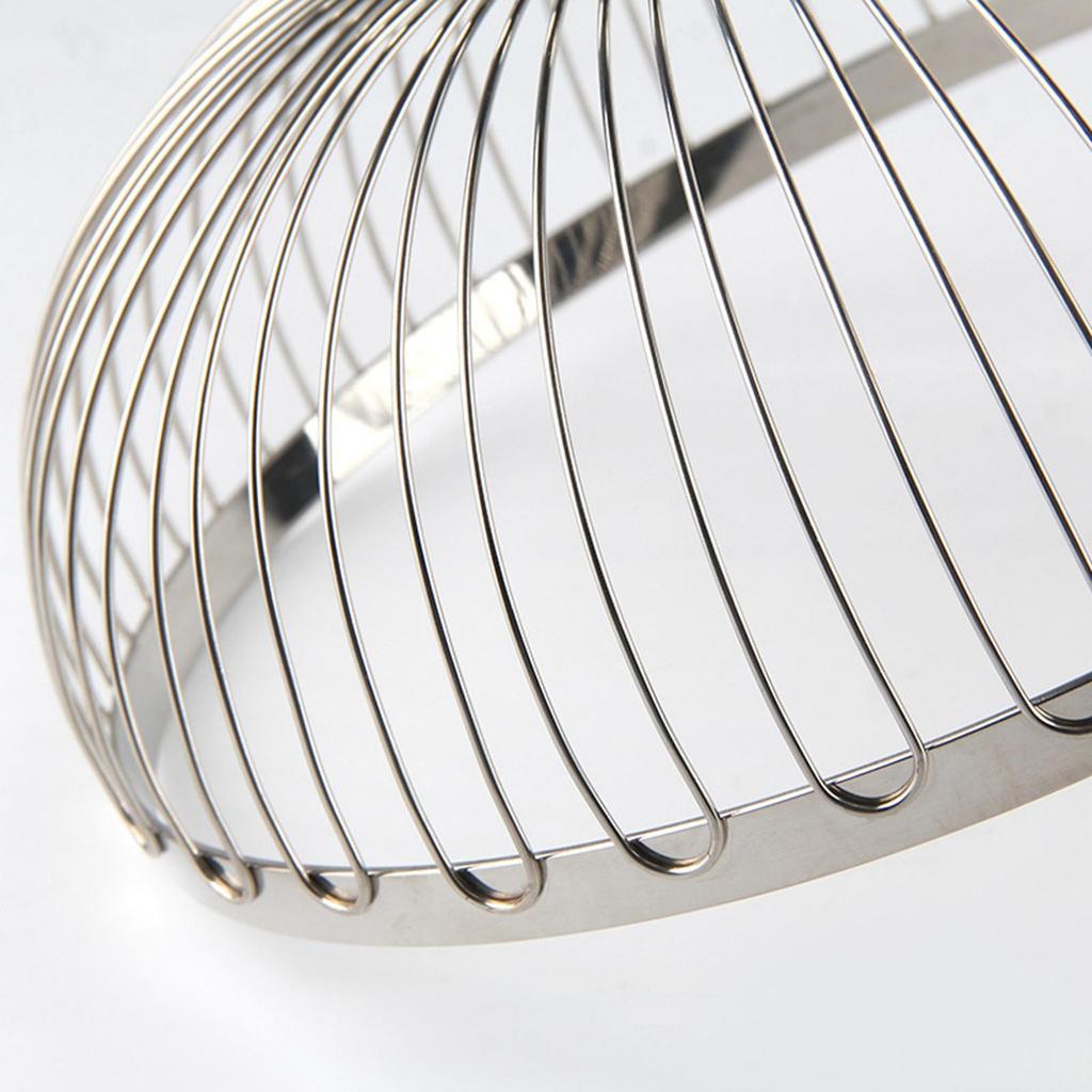 Stainless Steel Fruit Basket Countertop Fruit Bowl Kitchen Party Gadget Modern Simple Style Food Grade 18/8 Metal Color
