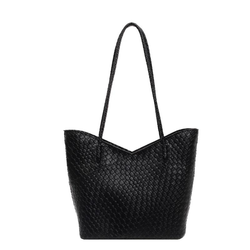 

Большая вместительная женская сумка для покупок в стиле ретро, сумка-шоппер с высоким чувством стиля, сумка для поездок на работу, новинка на осень и зиму