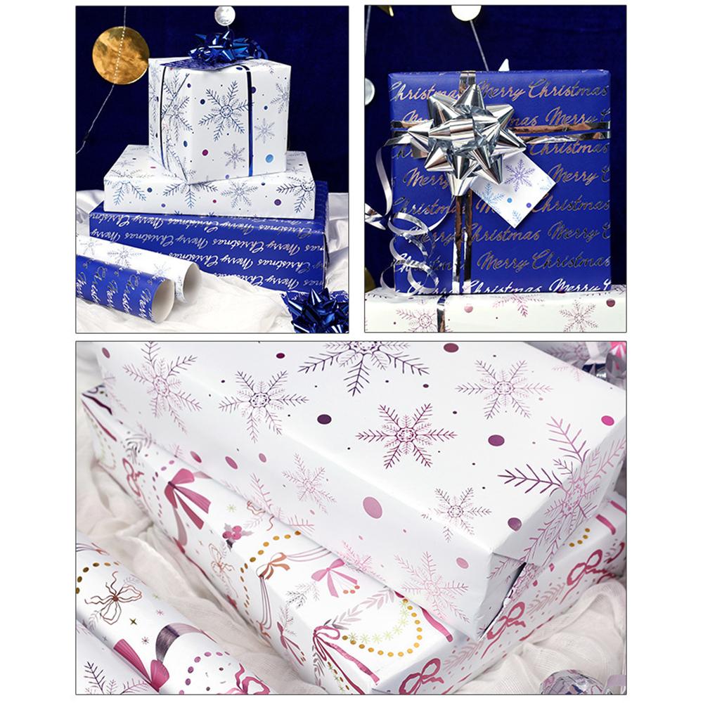 Alphabet Gift Wrap Colorful Gift Wrap Paper Snowflake Gift Paper Snowflake Decorative Paper Roll For Event Decoration Home Decor
