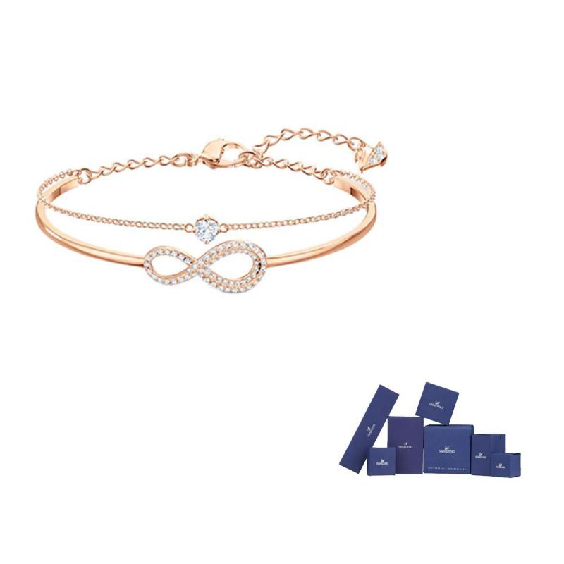 Swarovski Rose Gold tone Plated Bangles Womens Rose Gold tone Plated F-Original brand box (color random) розового золота