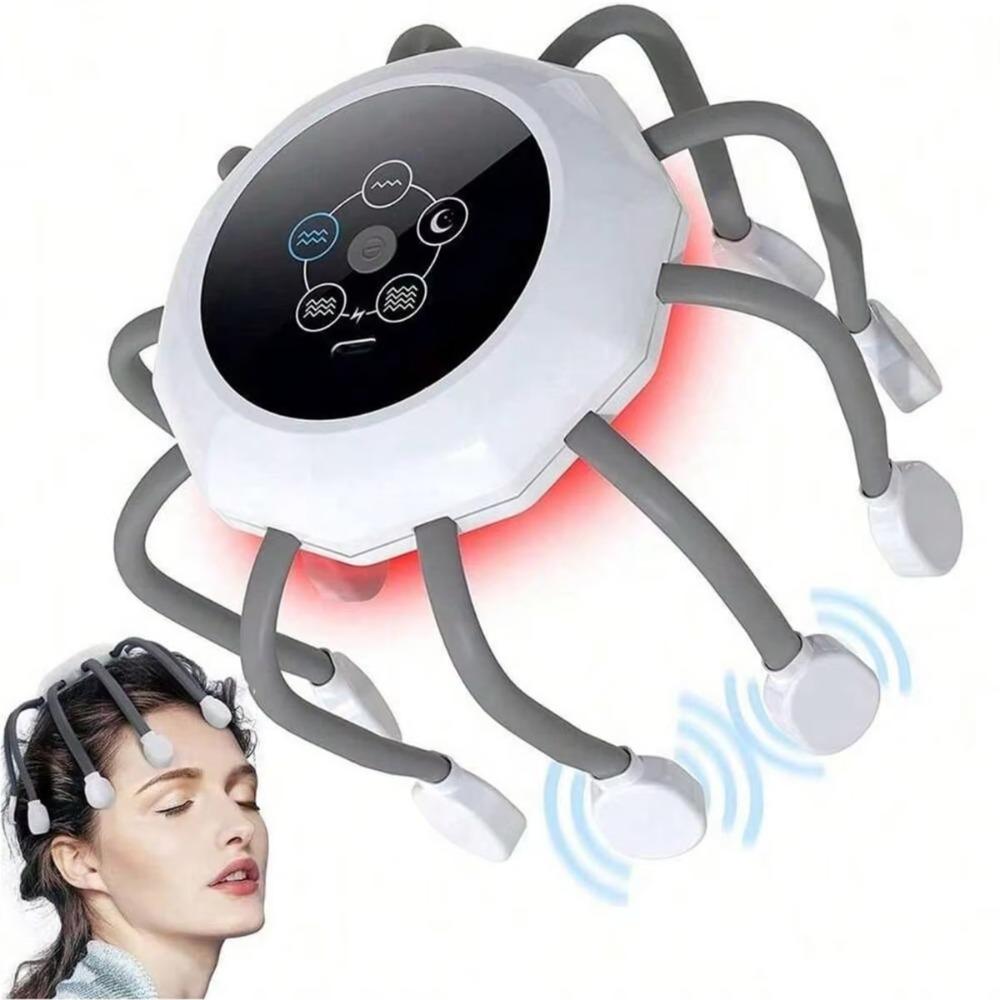 USB Charging Electric Head Massager Multi-Point Massage For Relaxation Stress Migraine