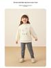 Antibacterial, Thermal Girls' Velvet Lace Cuffed Leggings for Autumn/Winter