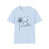 Just Breathe Dandelion Shirt and Kids Tshirt T-Shirt and Kids Tshirt | Calming Typography, Minimalist Nature Design