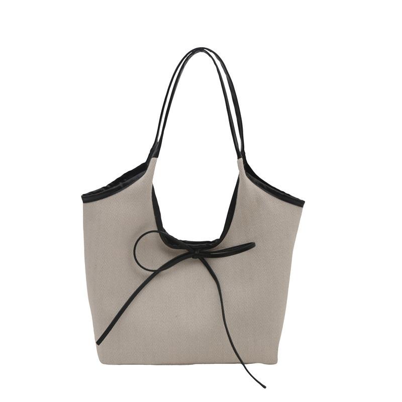Cotton Linen Tote Bag For Women Large Capacity Fashionable Casual Daily Use