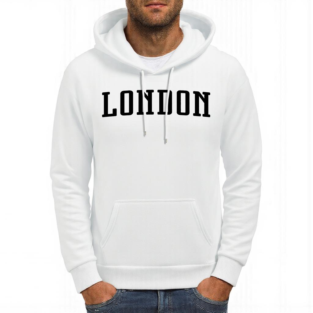 London England Letter Printing Men Hoody Pocket Hip Hop Hoodies Casual Loose Unisex Pullovers Autumn Fleece Man Streetwear