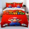 Set Biancheria da Letto Copripiumino Cartone Animato Mario Stile Retro 23 Set Letto Copripiumino Federa Set Biancheria da Letto Matrimoniale Regalo per Adulti Bambini