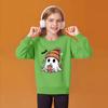 Children's Fashion Loose-fitting Casual Halloween Long-sleeved Printed Round Neck Sweatshirt