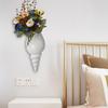 Wall Vases For Decor Home Conch Vase Wall Mounted Modern Ceramic Conch Ornament For Bedroom Kitchen Bathroom Dining Workplace
