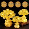 JINGRUIXIANG Yellow Crystal Money Tree Ornament