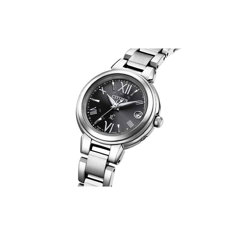 Citizen Xc Series 100 Meters Waterproof, Light Quartz, Steel Strap, , Women's Watch, Black Dial ES943089E