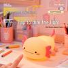 Panda Floral Silicone Night Light - Soft, Eye-Friendly Tap Lamp for Kids' Bedroom or Desk