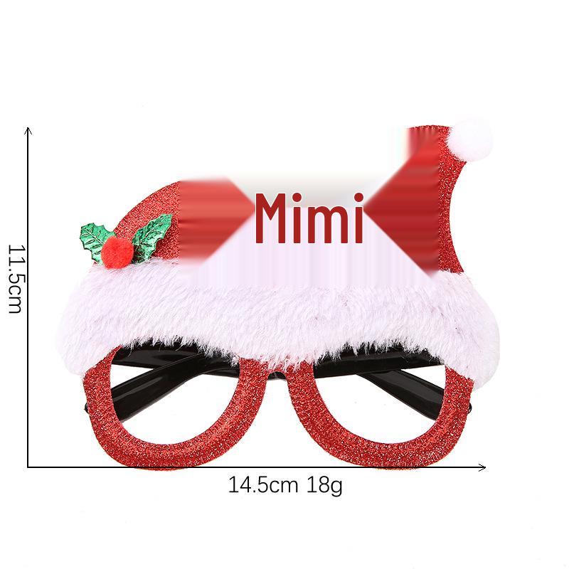 Festive Headband Eyeglass Frames: Christmas, Halloween, Valentine's Day & Party Glasses with Santa Claus Design