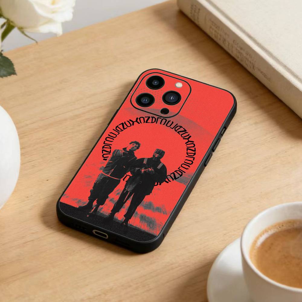 30 Seconds To Mars Phone Case For iPhone 16,15,14,13,12,17,Pro Max,Plus Silicone Black Case