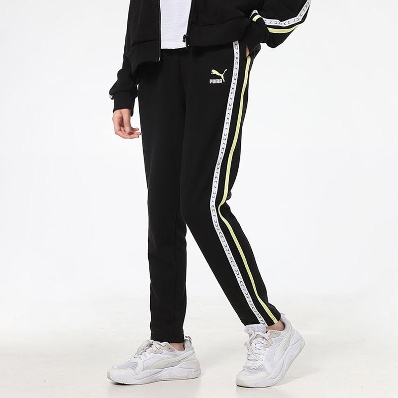 (WMNS) PUMA Knitting Sports Trousers Black Women's 531079-01
