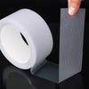 1Roll Anti-Slip Tape, Self-Adhesive Wear-Resistant Non-Skid Transparent Silicone Pad, Grid Pattern Waterproof Anti-Slip Grip