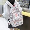 Schoolbag Couple Printed Schoolbag Female Ins Korean Version Niche Harajuku Graffiti Cute Backpack Student Large Capacity Backpack