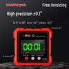 High-Precision Digital Laser Inclinometer with Magnetic Base and Large Display